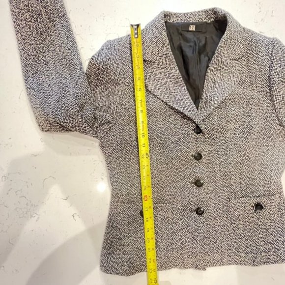 ARMI Size 8 Roxi Blazer Wool Blend Tweed Button Up Coat Jacket - Picture 11 of 13